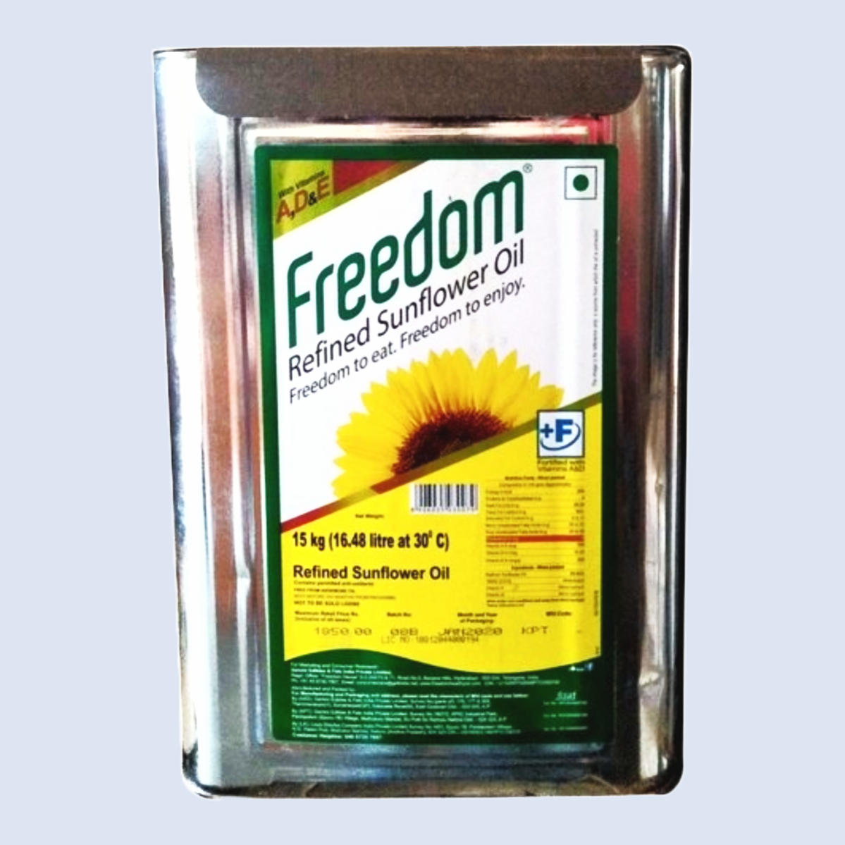 Freedom - Sun Flower Oil Tin 15Lt