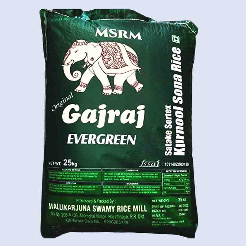 Gajraj - Evergreen Sonamasuri 25Kg