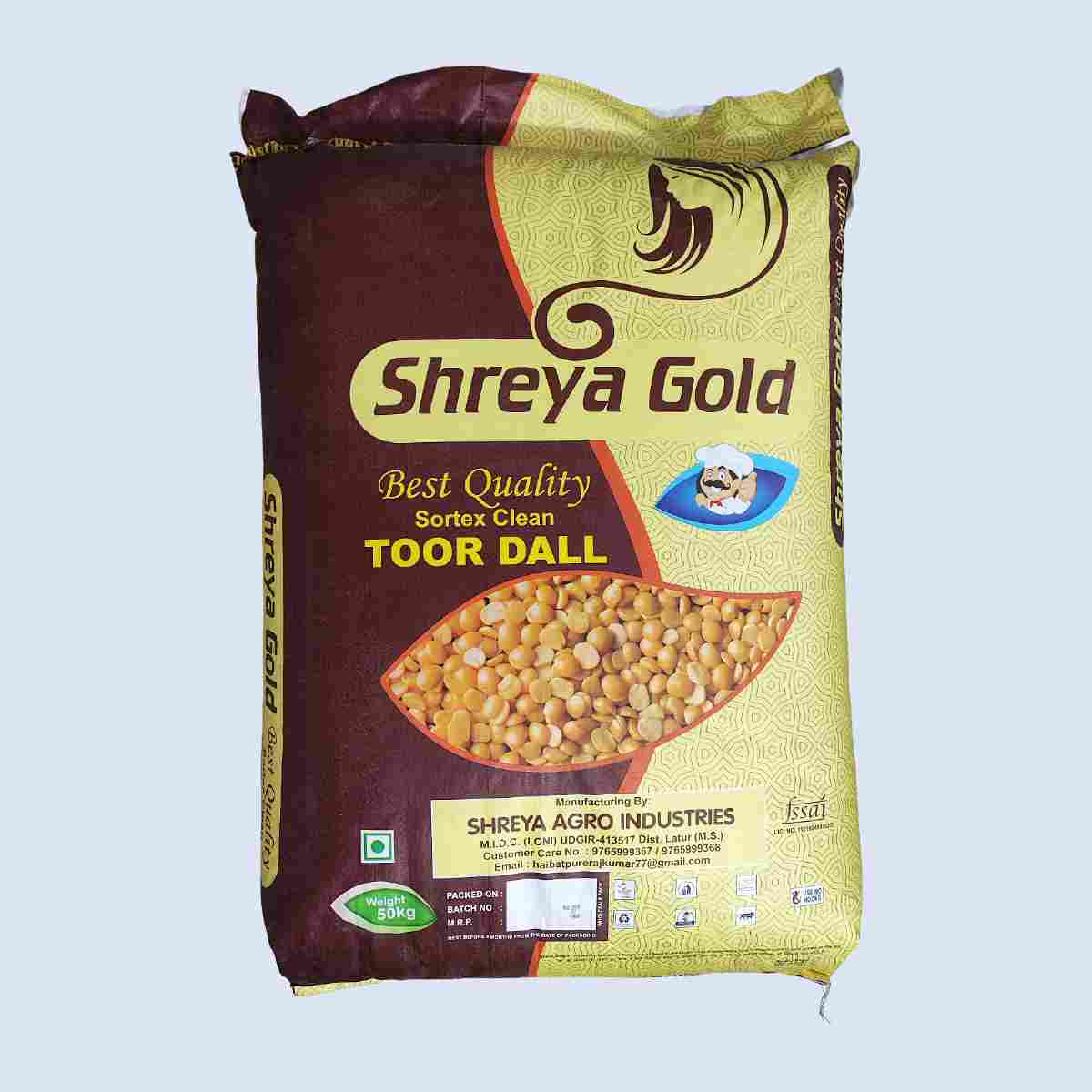 Shreya Gold - Toor Dall 50Kg